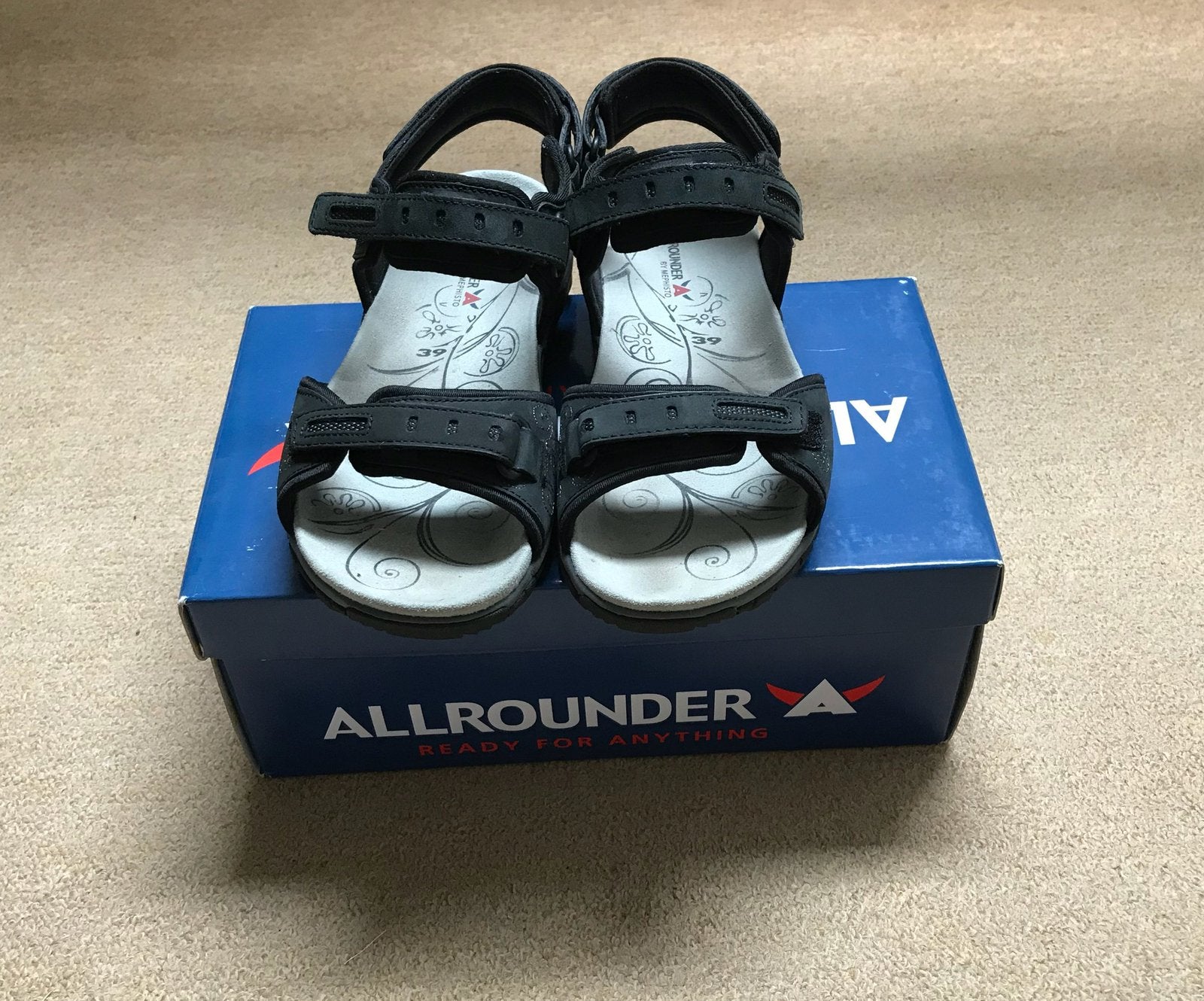 ‘Nieuwe” sandalen maat 39, Blauw, Zo goed als nieuw, Sandalen of Muiltjes, Ophalen of Verzenden