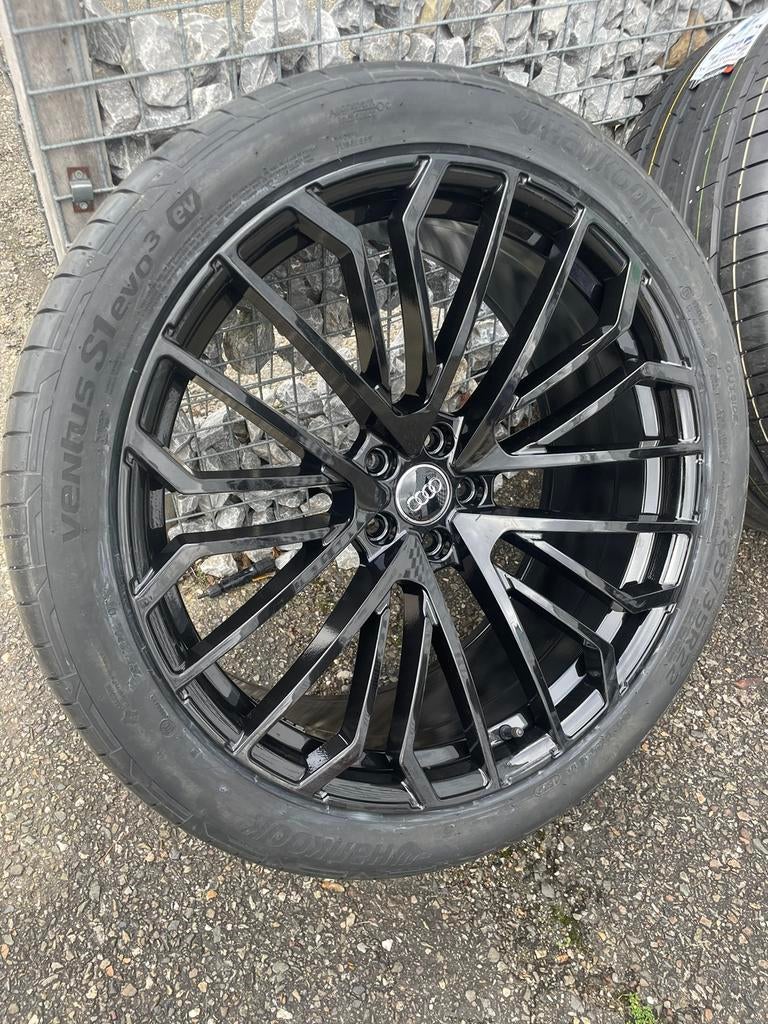 22 inch AUDI Q7 SQ7 velgen 5x112 E-tron hankook zomerbanden, 285 mm, Banden en Velgen, Nieuw, Overige maten