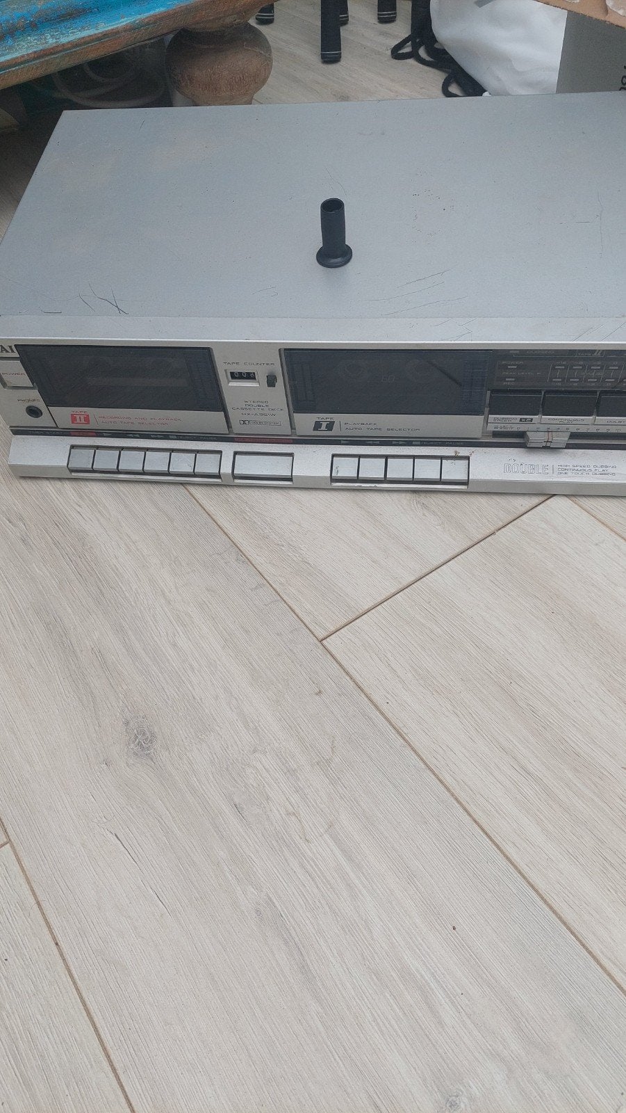 Akai Cassettedeck - Dubbel, met Tape Counter, Ophalen of Verzenden, Dubbel, Akai, Tape counter