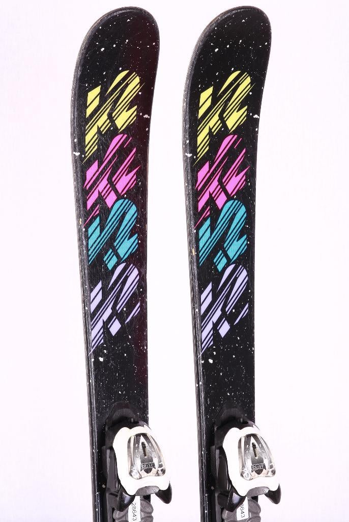 129 kinder ski's K2 MISSY, freestyle, TWINTIP + Marker 7, Sport en Fitness, Skiën en Langlaufen, Gebruikt, Ski's, Skiën, Overige merken