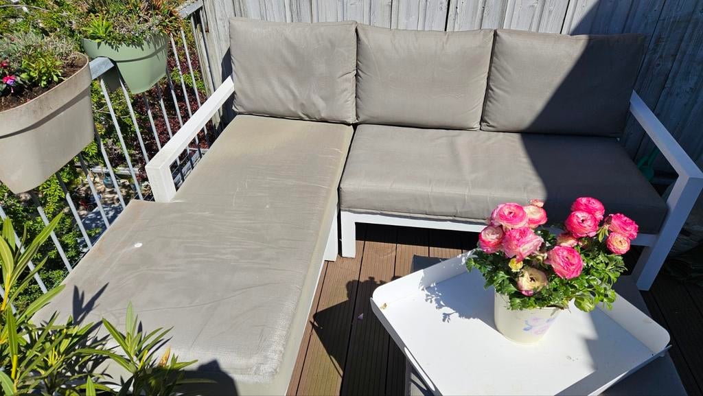 Gezocht: Life Outdoor Living kussens voor model Timber, Tuin en Terras, Tuinsets en Loungesets, Textileen, 3 zitplaatsen, Bank