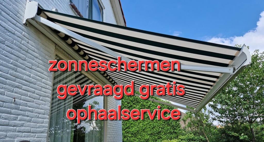 zonnescherm gevraagd, Tuin en Terras, Zonneschermen, Knikarmscherm, Ophalen of Verzenden