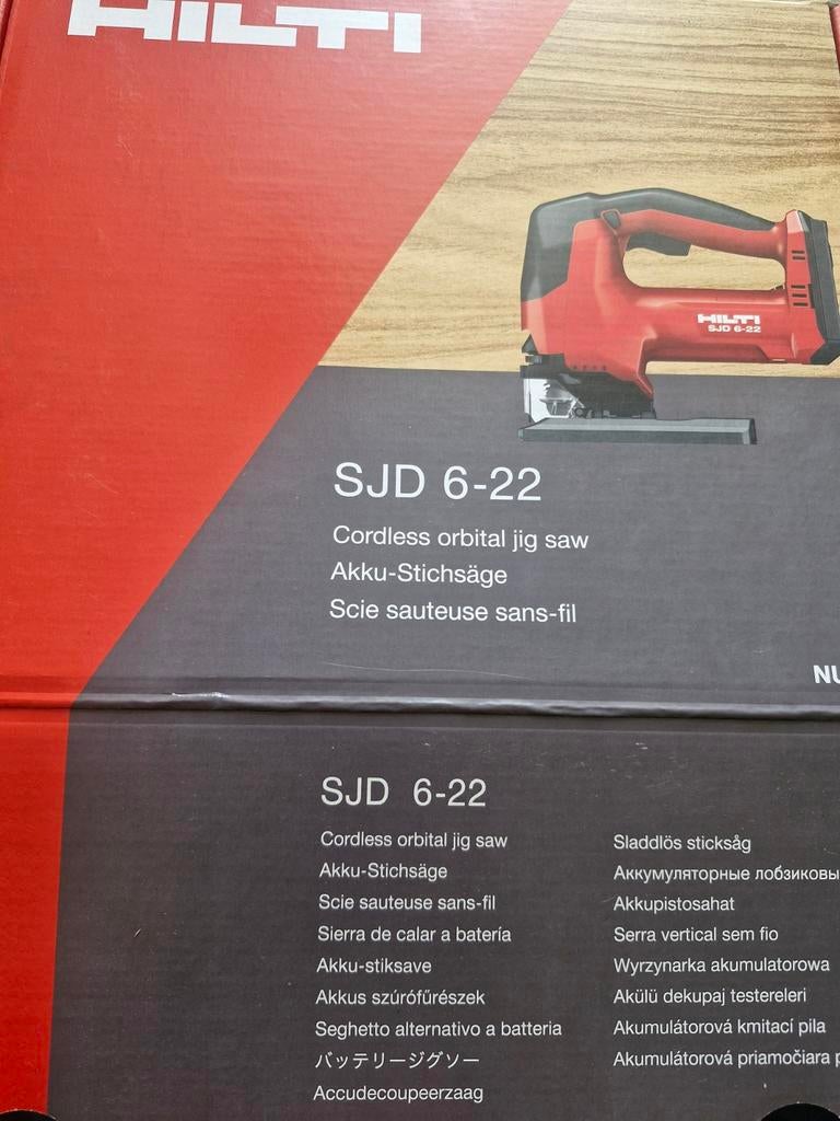 Hilti SJD 6-22Accu Decoupeerzaag. Nieuw, Ophalen of Verzenden, Nieuw