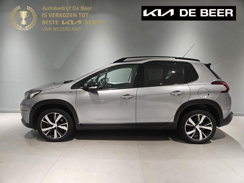 PEUGEOT 2008 1.2 PureTech 110pk GT-Line Pano/ Navi/ Clima/ C, Voorwielaandrijving, 12 maanden, 1199 cc, Leder en Stof