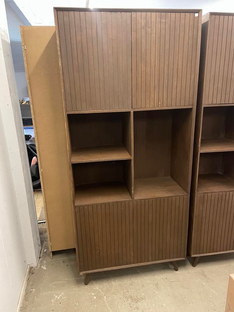 Mangohouten vakkenkast H201B90D40cm, Ophalen, ., 50 tot 100 cm, Zo goed als nieuw