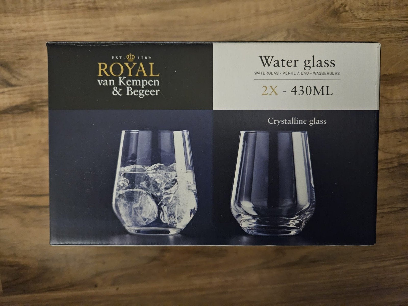 Royal van kempen & begeer waterglazen, Overige materialen, Nieuw, Ophalen of Verzenden, Bord(en)