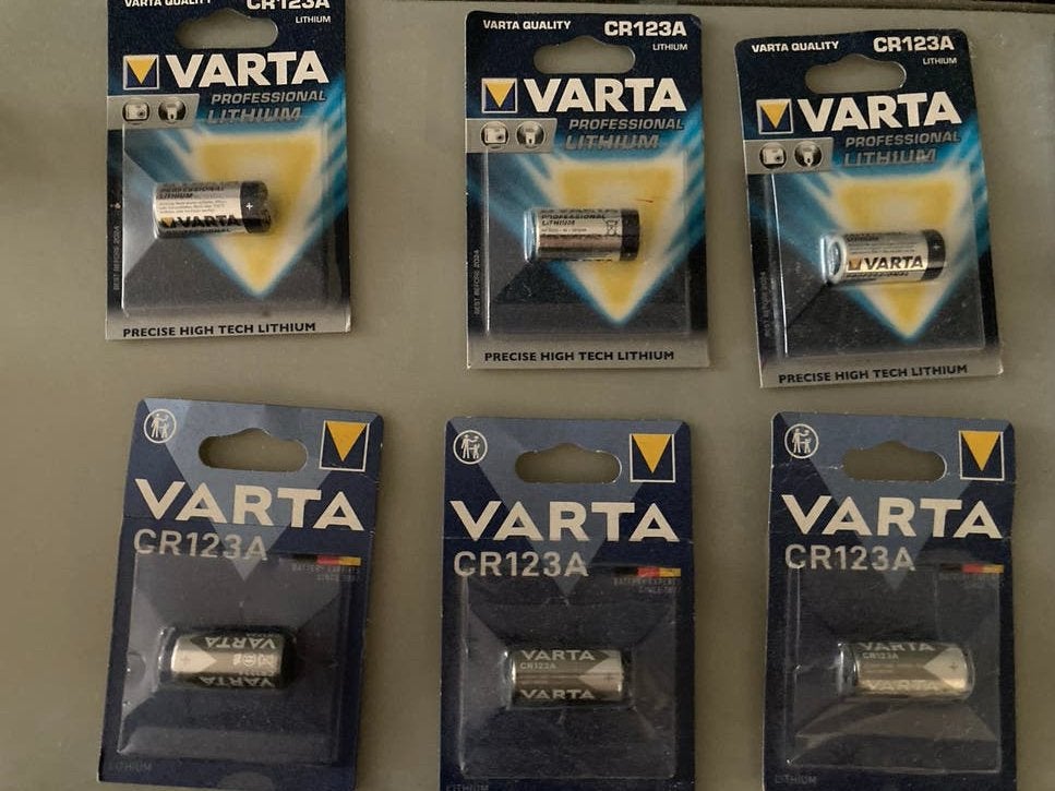 Varta CR123 batterijen 6 stuks, Ophalen, Gebruikt