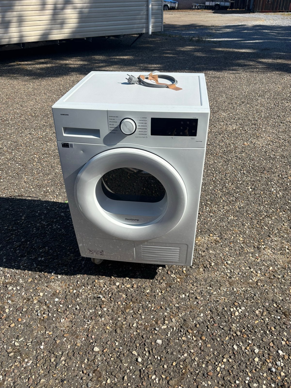 Samsung DV80CGC2B0TE Warmtepompdroger 8kg, Witgoed en Apparatuur, Wasdrogers, Ophalen, 8 tot 10 kg, Zo goed als nieuw, 85 tot 90 cm