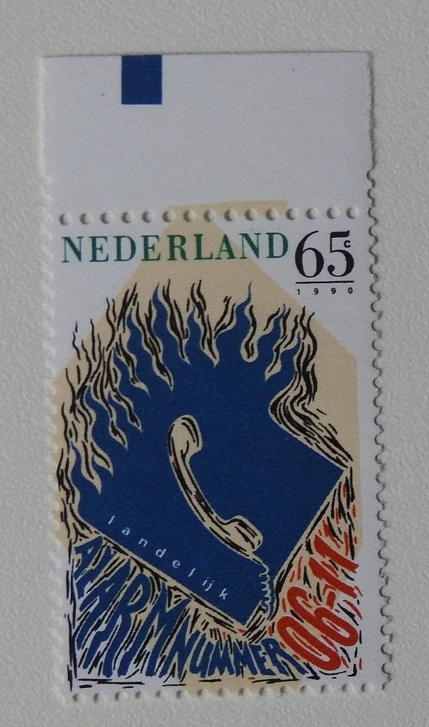 Postzegel 1990 Landelijk uniform alarmnummer 06-11, Verzenden, Na 1940, Postfris