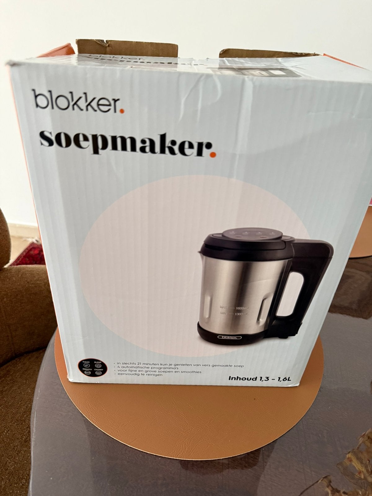 Soepmaker van blokker, 1 tot 2 liter, Ophalen, Zo goed als nieuw, 3 snelheden of meer