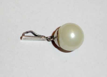 Hanger parel zilver, Overige voorstellingen, Verzenden, Zo goed als nieuw, Met parel