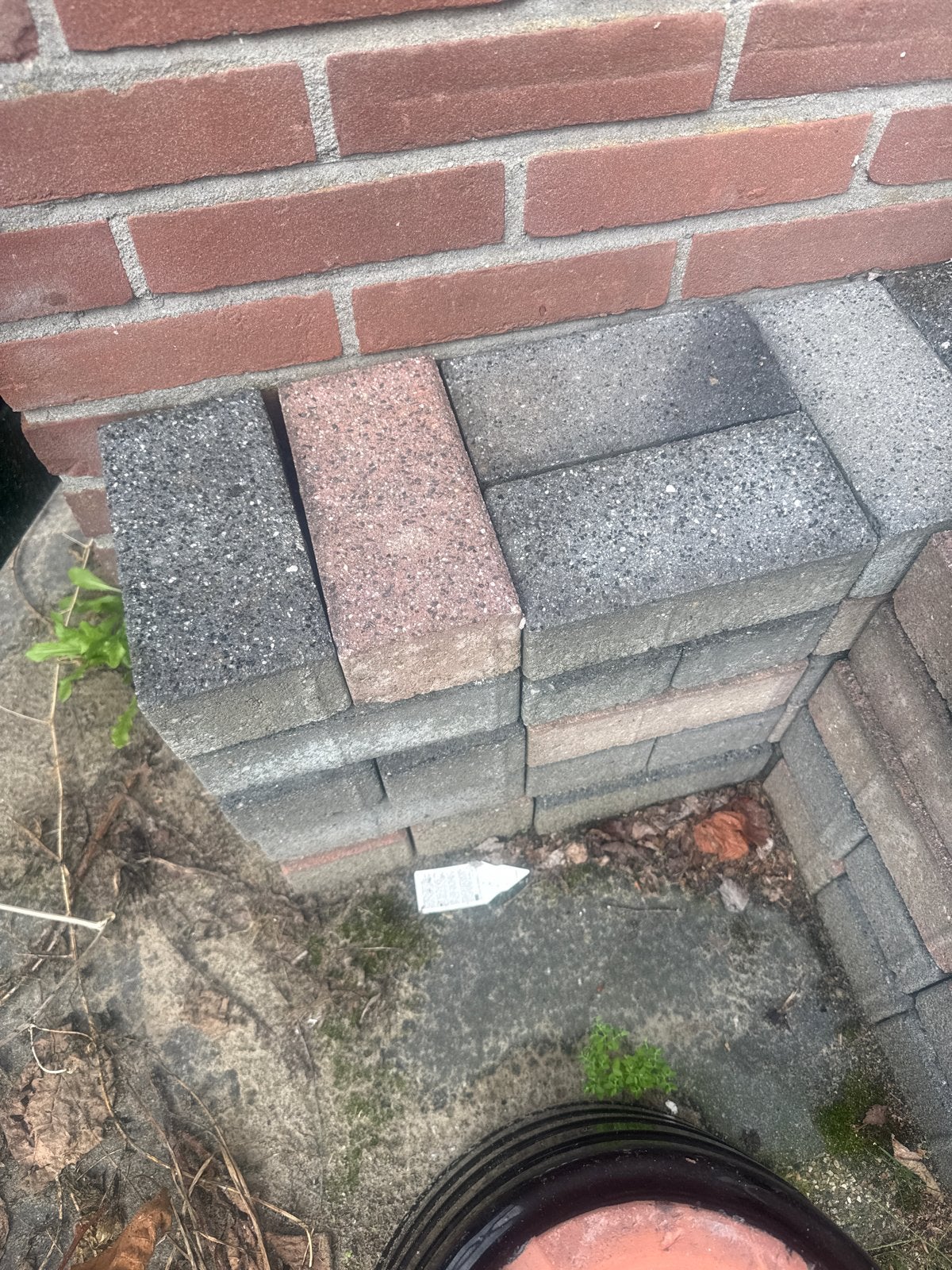 Klinkers/straat stenen, Tuin en Terras, Tegels en Klinkers, Ophalen, Klinkers, Zo goed als nieuw, Minder dan 5 m²