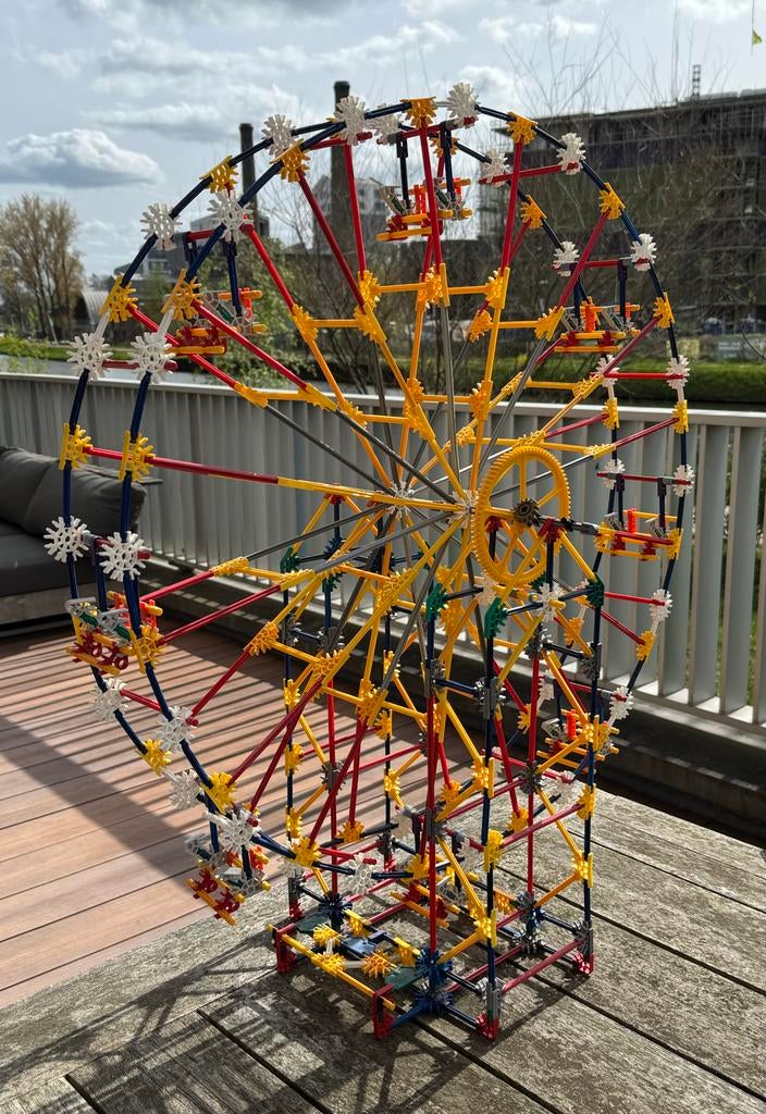 K'nex Reuzenrad (87cm hoog)- Groot en Kleurrijk Bouwpakket, Ophalen of Verzenden, Gebruikt, K'nex