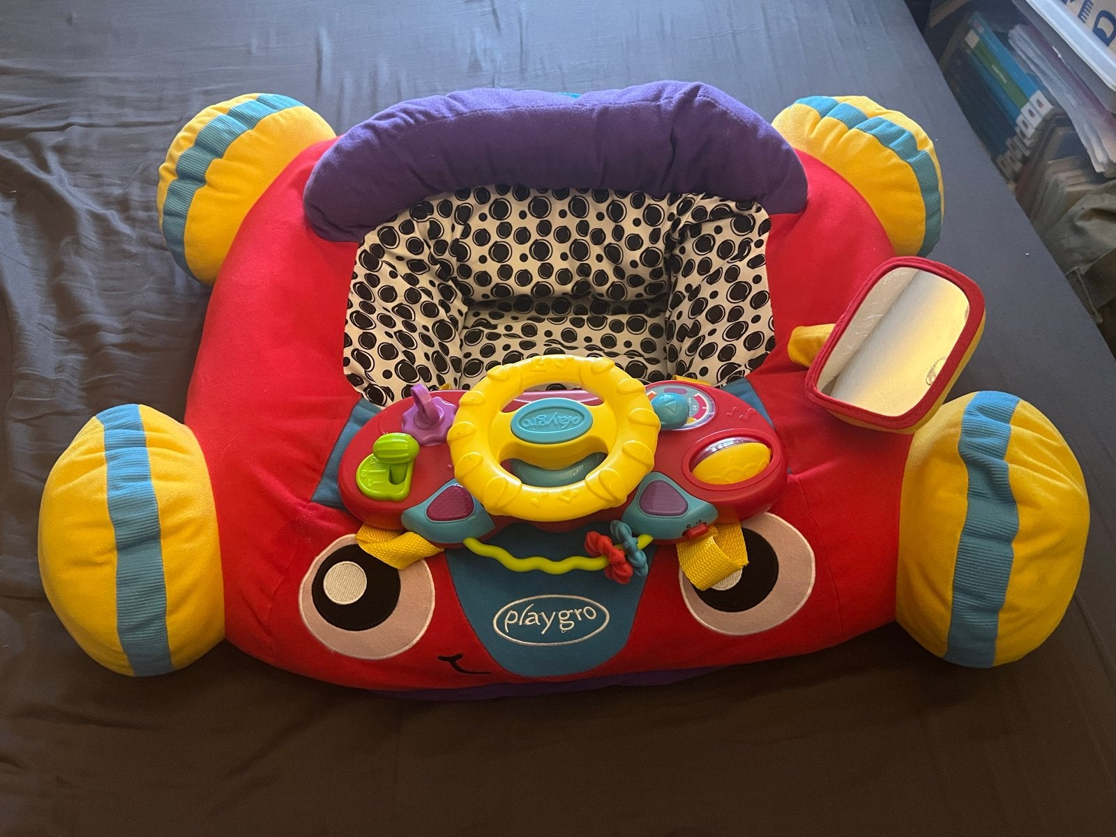 Playgro Speelstoeltje / Activiteitenkussen Auto, Ophalen of Verzenden, Zo goed als nieuw, Overige typen, Met geluid