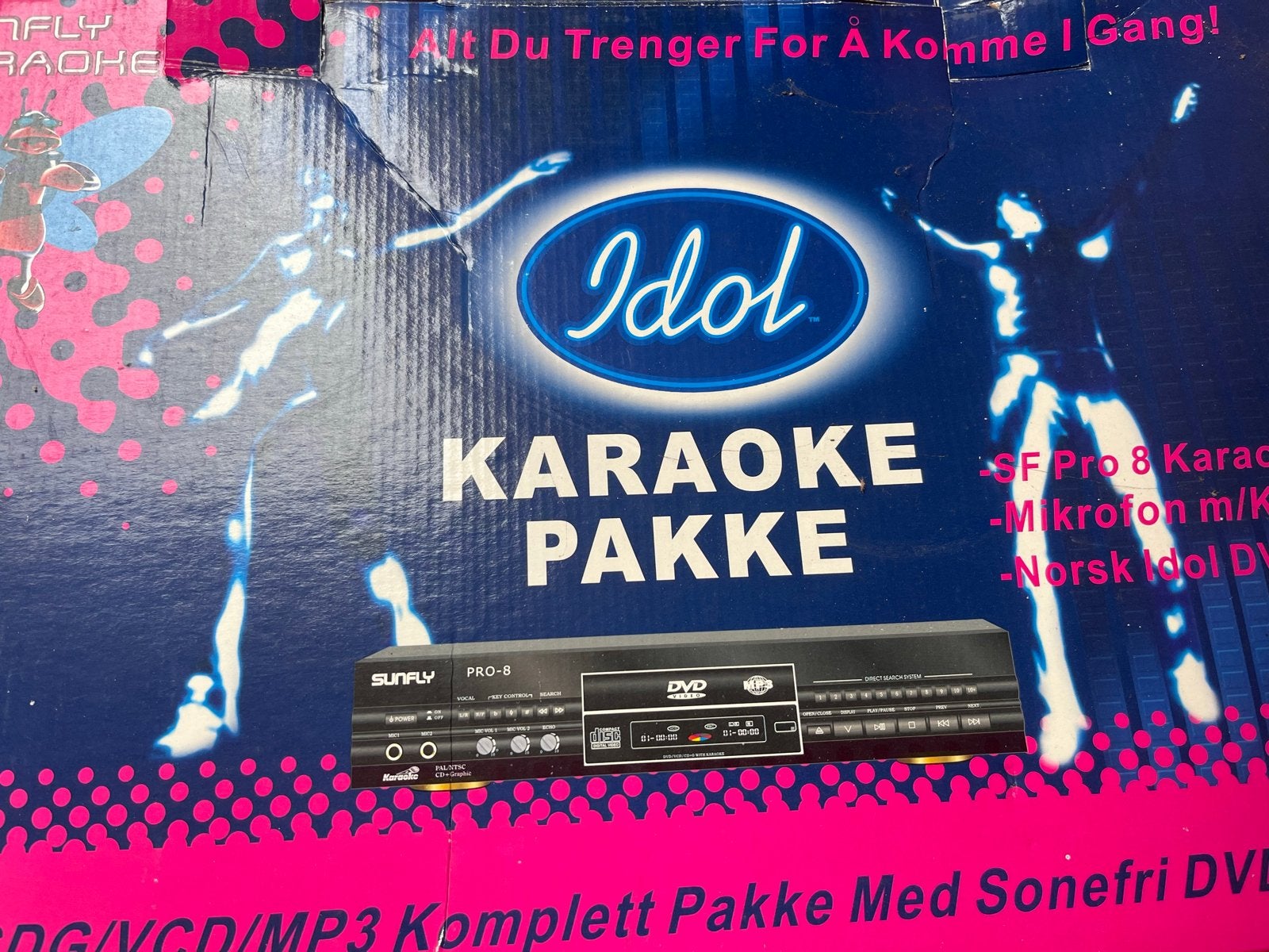 Idols Karaoke Set met 2 Microfoons en 300 Liedjes, Ophalen of Verzenden, Gebruikt, Complete set