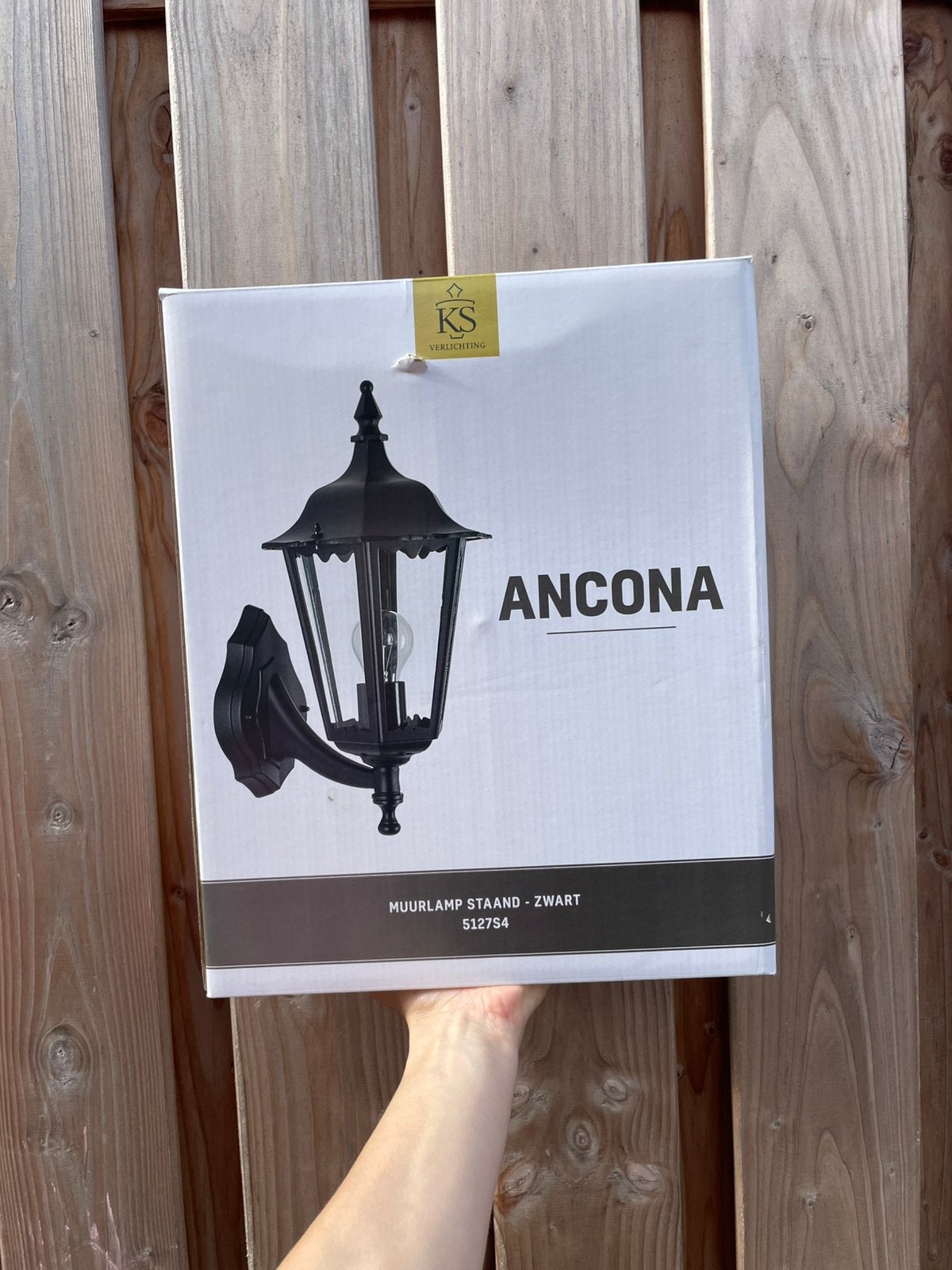 Buitenlamp Ancona NIEUW, Tuin en Terras, Wandlamp, Ophalen of Verzenden, Netvoeding, Led