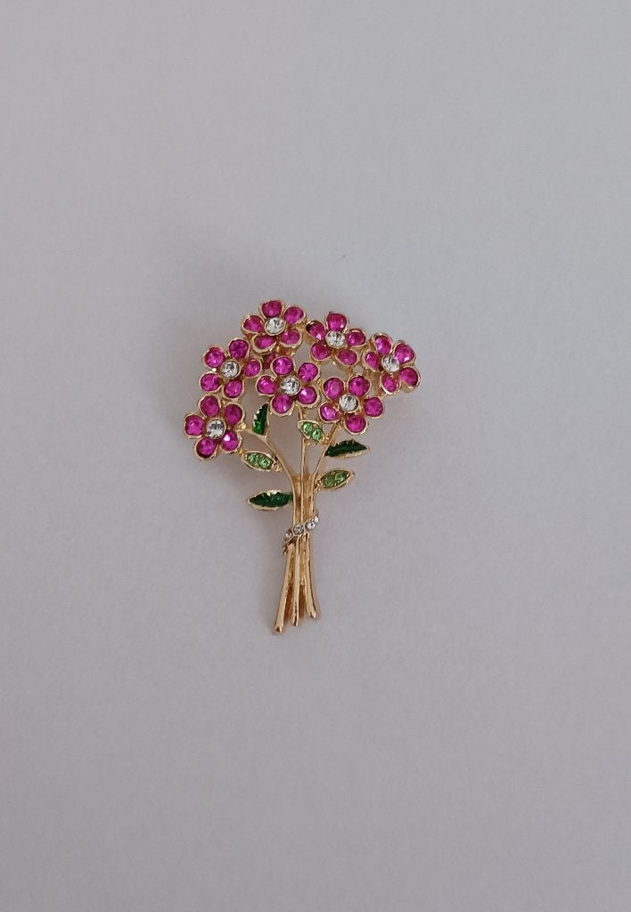 Bloem broche, Overige materialen, 4 tot 7 cm, Overige kleuren, Nieuw
