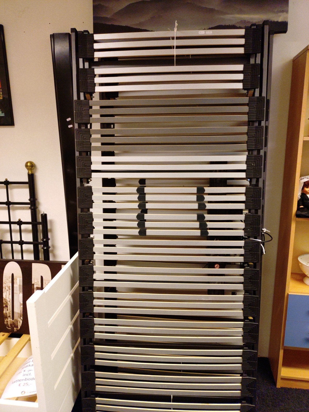 2 Elektrische lattenbodems,hardheidsregeling 90/200 €25!p.st, Ophalen, Gebruikt, 90 cm, Eenpersoons
