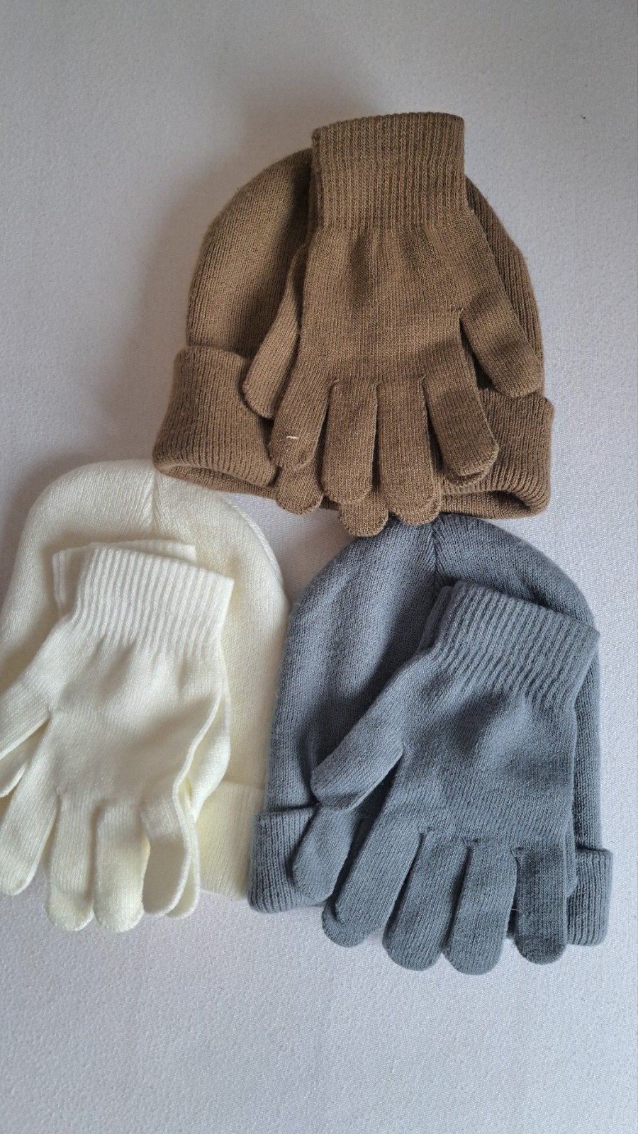 3-delige set muts en handschoenen voor volwassenen, Verzenden, Nieuw, Maat 46/48 (XL) of groter, Muts