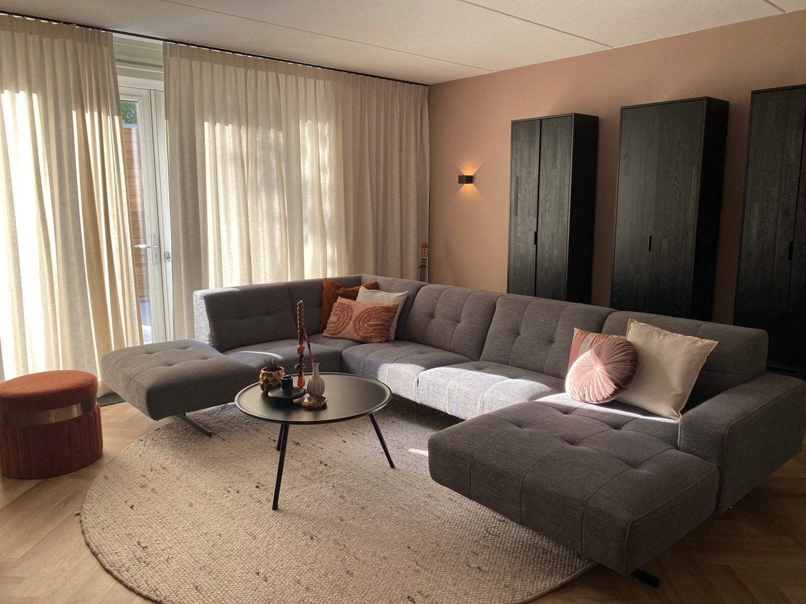 Rond wollen vloerkleed Ø 280 cm, Ophalen, Rond, Zo goed als nieuw, 200 cm of meer