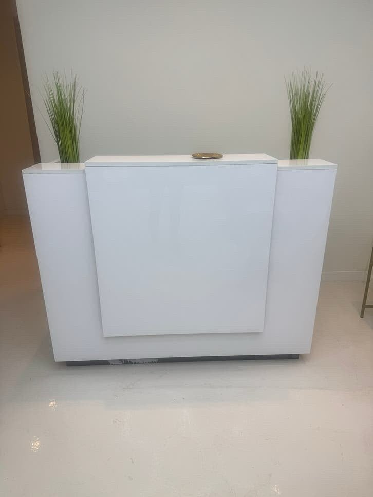 Luxe ontvangstbalie met LED (hoogglans wit), Ophalen of Verzenden, Gebruikt