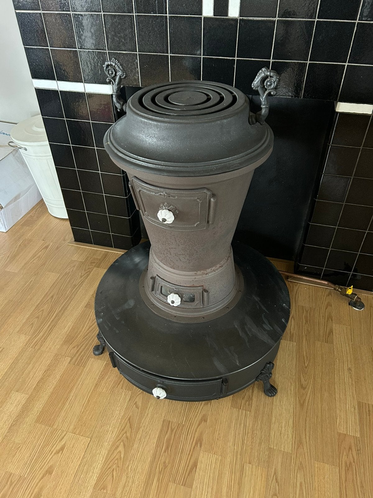 Potkachel gas pot kachel gaskachel aardgas, Huis en Inrichting, Gebruikt, Gas, Ophalen of Verzenden, Vrijstaand