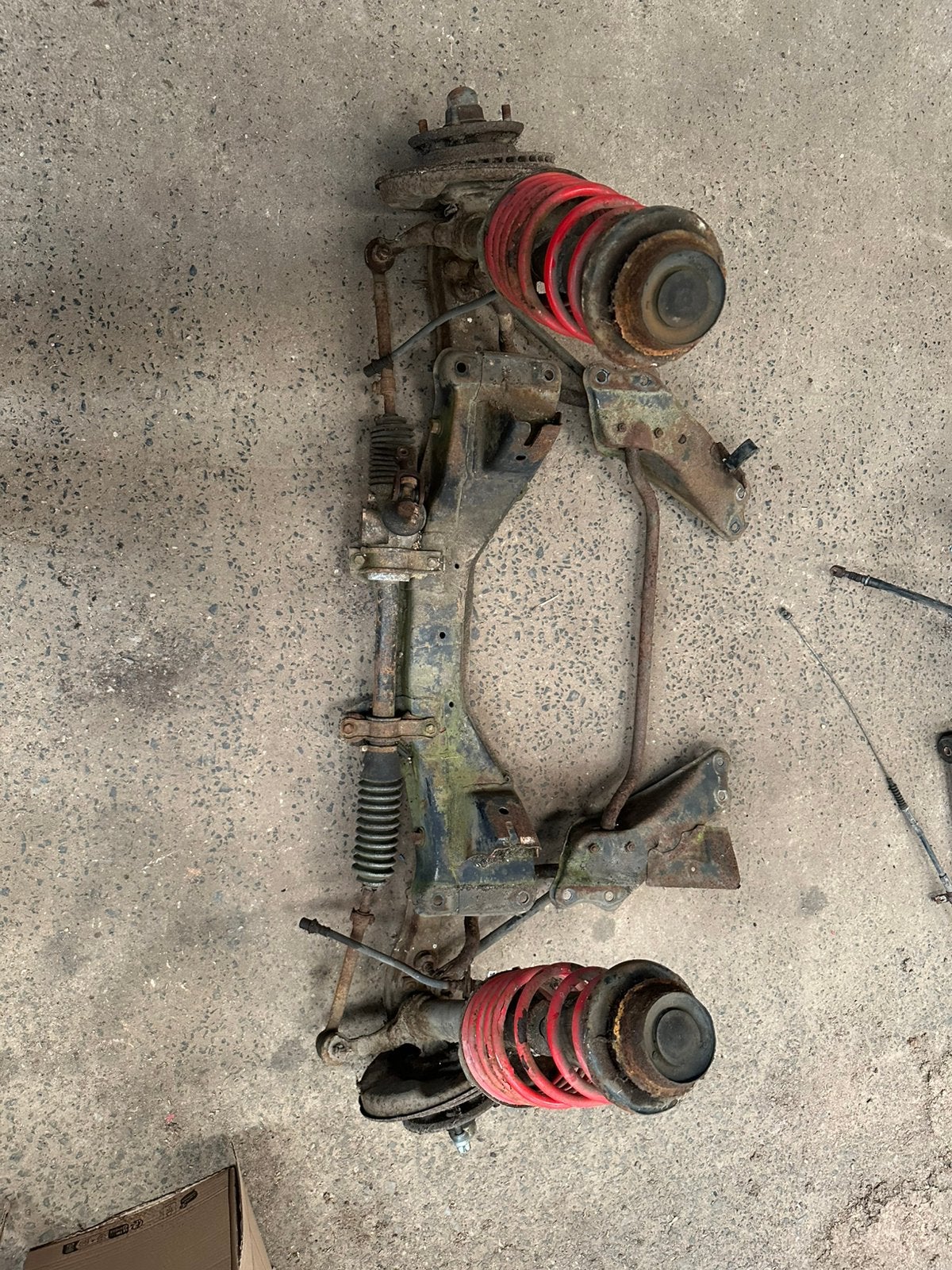 Ae86 subframe en achteras, Ophalen, Gebruikt
