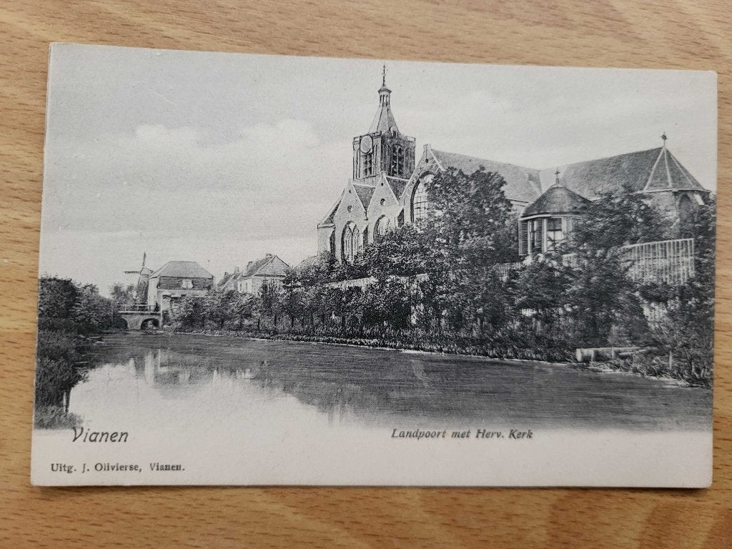 ansicht VIANEN Landpoort kerk, Ophalen, Voor 1920, Utrecht