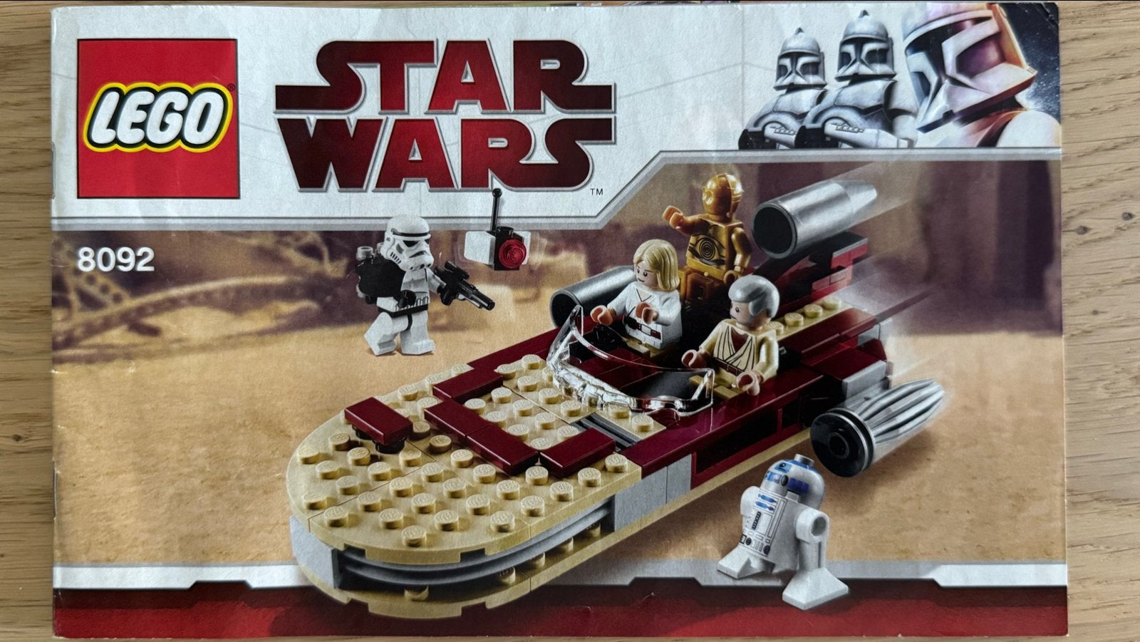 Lego Star Wars 8092 Luke's Landspeeder met minifiguren, Verzenden, Zo goed als nieuw