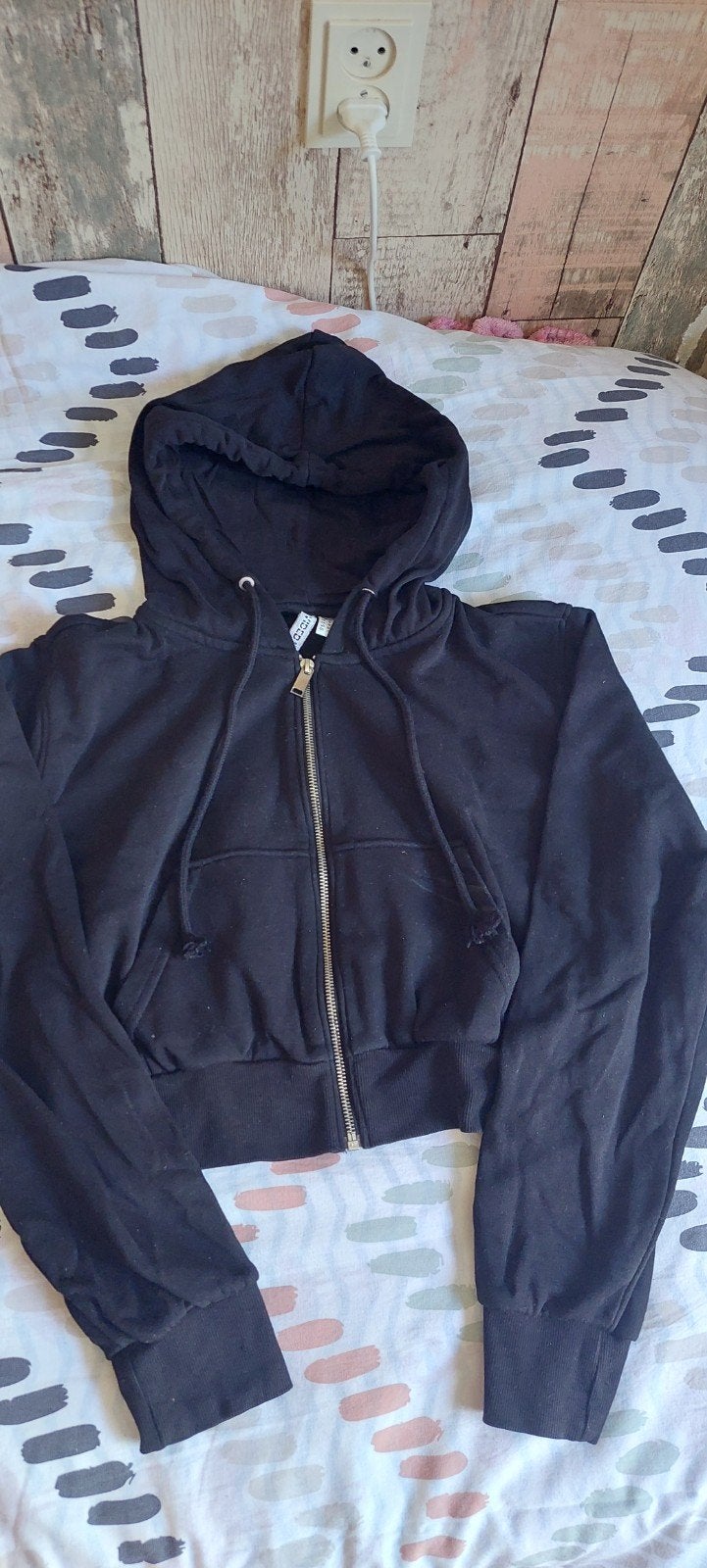 Zwarte H&M Hoodie Maat M, Kleding | Dames, Maat 38/40 (M), Zwart, Nieuw, Ophalen of Verzenden
