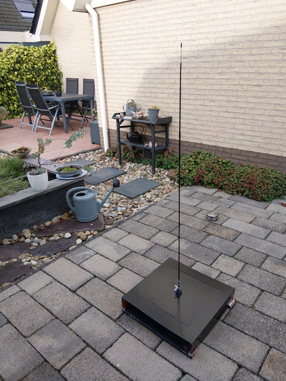 27 mc grondplaat met antenne, Ophalen, Gebruikt, Antenne
