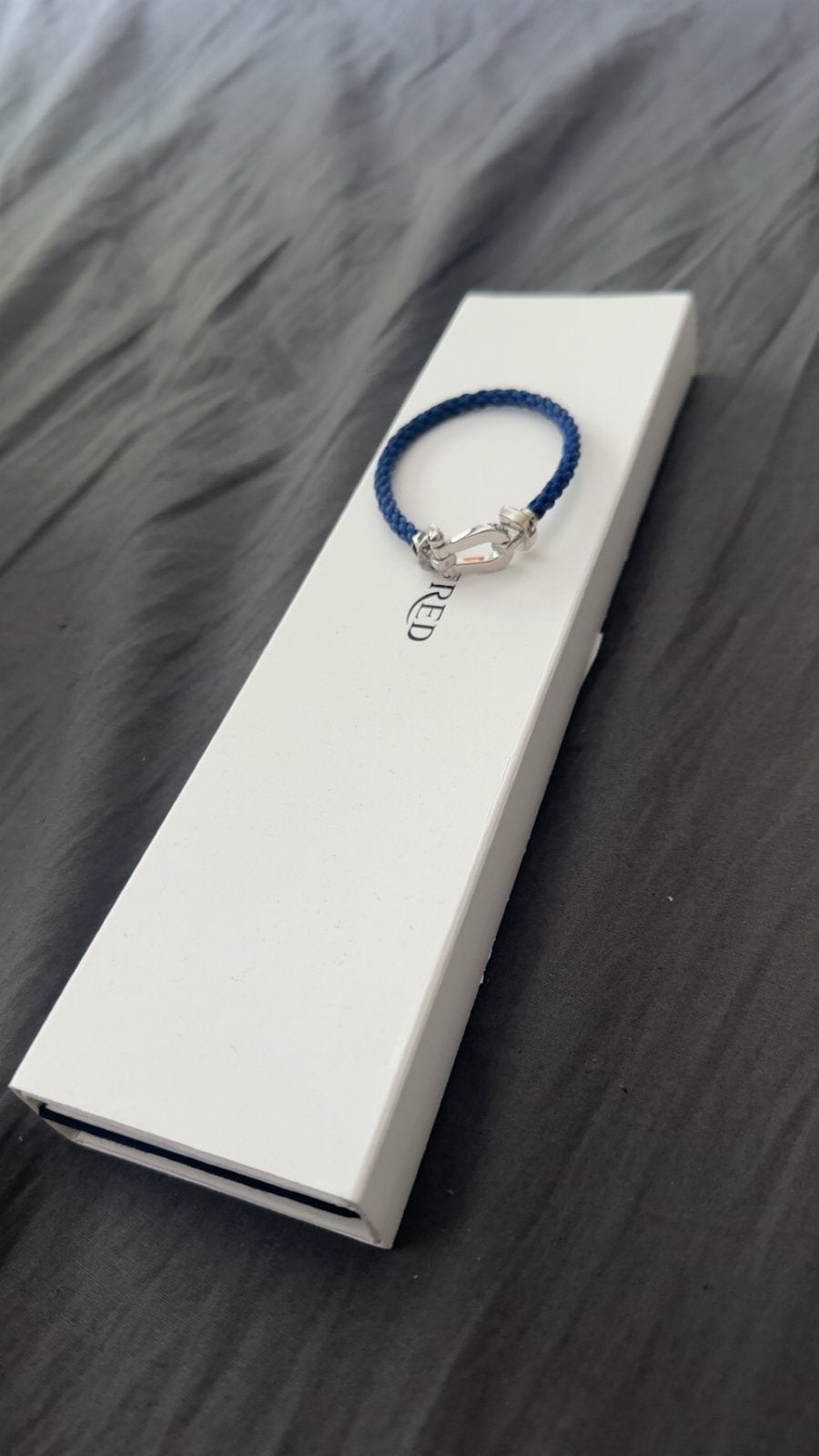 FRED Force 10 Armband - Blauw met Zilveren Sluiting, Ophalen of Verzenden, Zo goed als nieuw, Blauw, Zilver