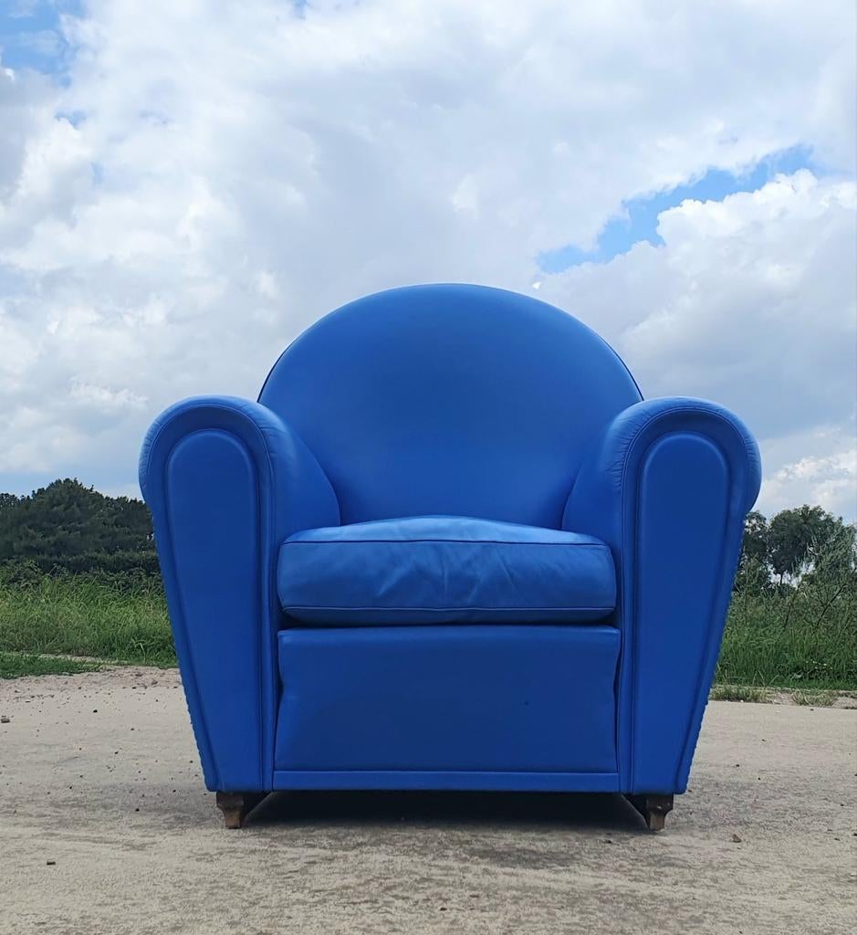Vintage Paltrona frau Vanity chair, Ophalen, Italiaans design italy art deco, Gebruikt, 50 tot 75 cm