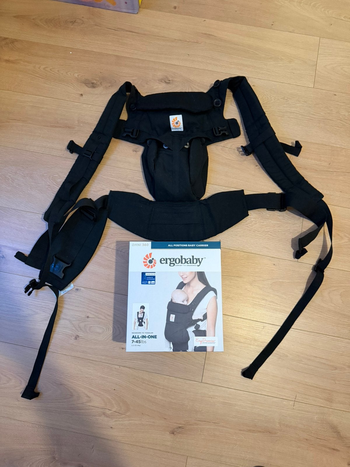 Ergobaby omni 360 draagzak zwart, Kinderen en Baby's, Babydragers en Draagdoeken, Overige merken, Buik of Rug, Ophalen of Verzenden