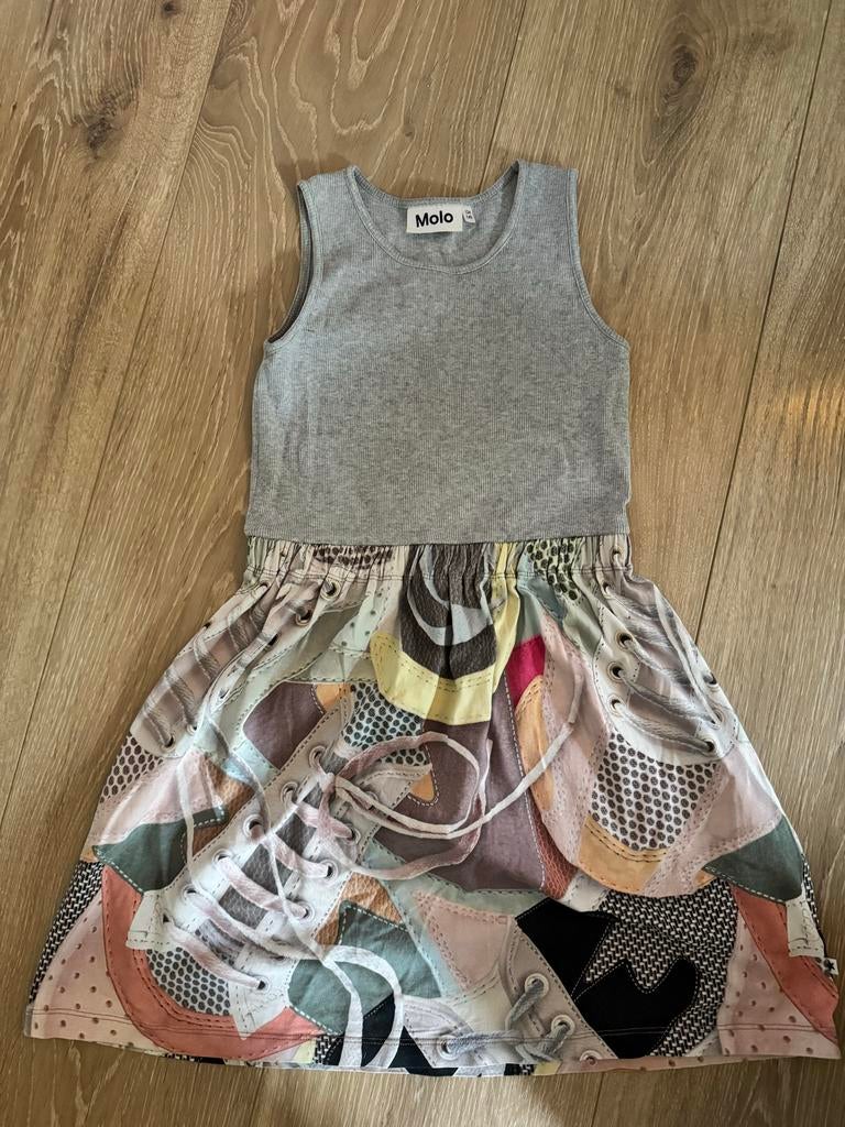 Molo jurk met sneakersprint, Ophalen of Verzenden, Gebruikt, Meisje, Jurk of Rok