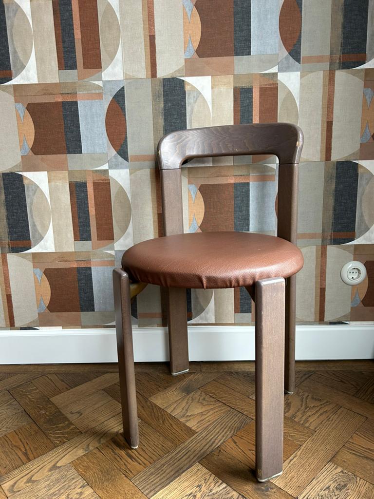 Hay Kusch Bruno Rey stoelen - set van 2 - bruin stoffering, Huis en Inrichting, Stoelen, Ophalen, Gebruikt, Twee, Bruin