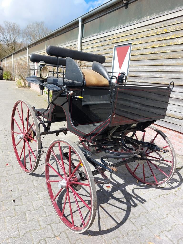 Te koop: dressuurspider/presentatiewagen.