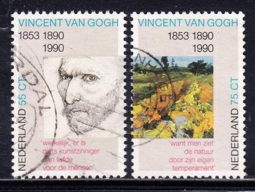 914 - Nederland nvph 1442/1443 gestempeld , Vincent van Gogh, Postzegels en Munten, Verzenden, Na 1940, Gestempeld
