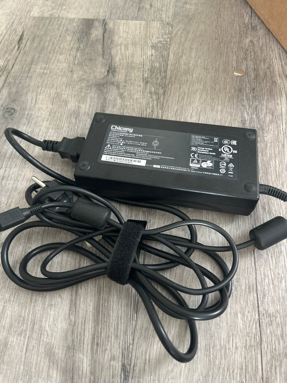 Chicony A12-230P1A Laptop Adapter 19.5V 11.8A 230W, Ophalen of Verzenden, Gebruikt