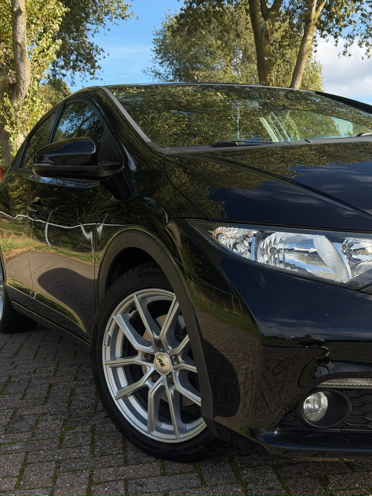 Honda Civic 1.8 142pk Aut 2012 Zwart, Auto's, 4 cilinders, Zwart, Origineel Nederlands, 1000 kg
