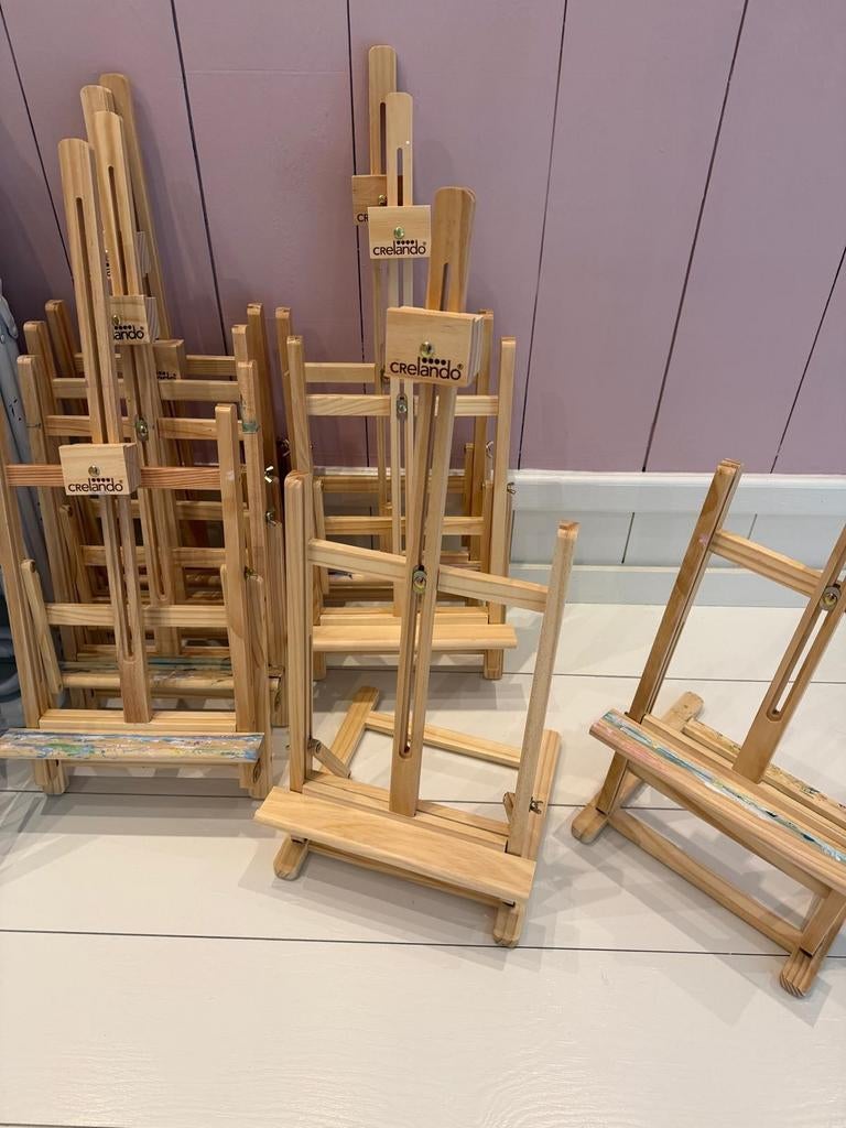 8 stuks Crelando Tafel-ezel - Inklapbaar en Verstelbaar, Ophalen, Ezel