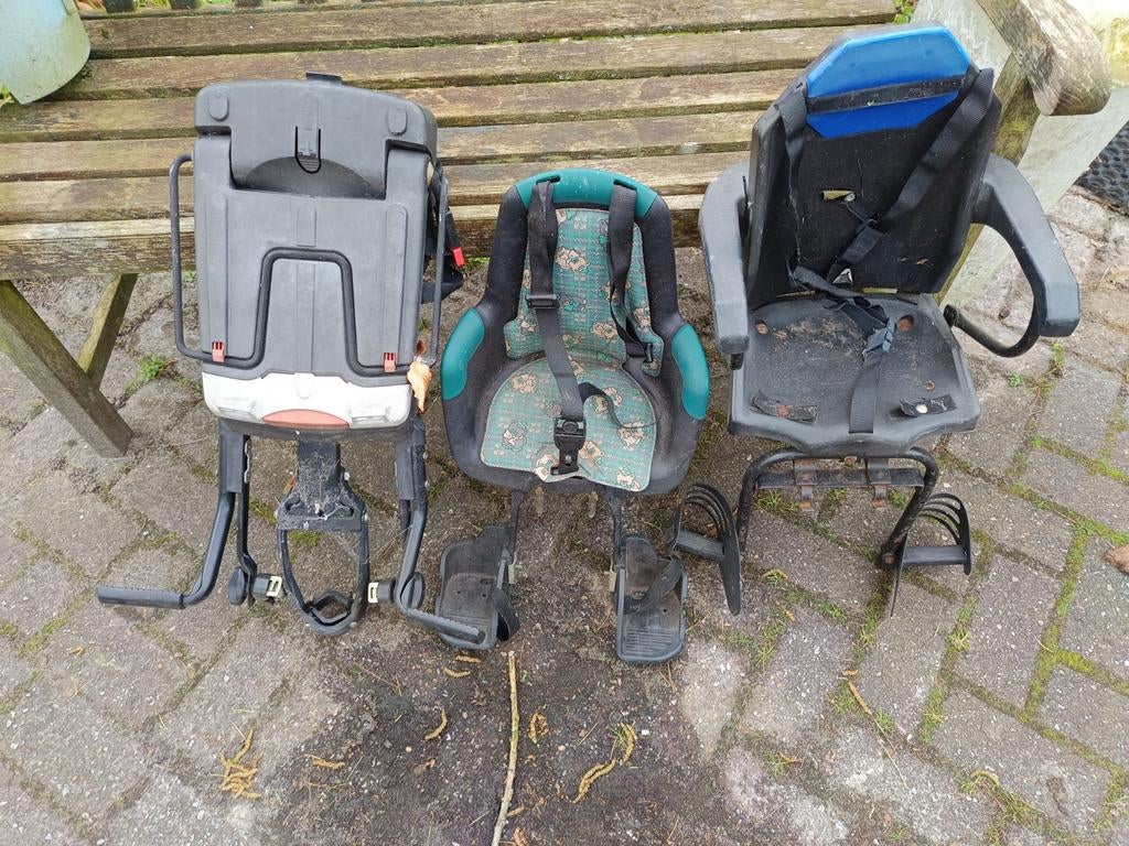 Fietsstoeltje s opknappers, Ophalen, Gebruikt