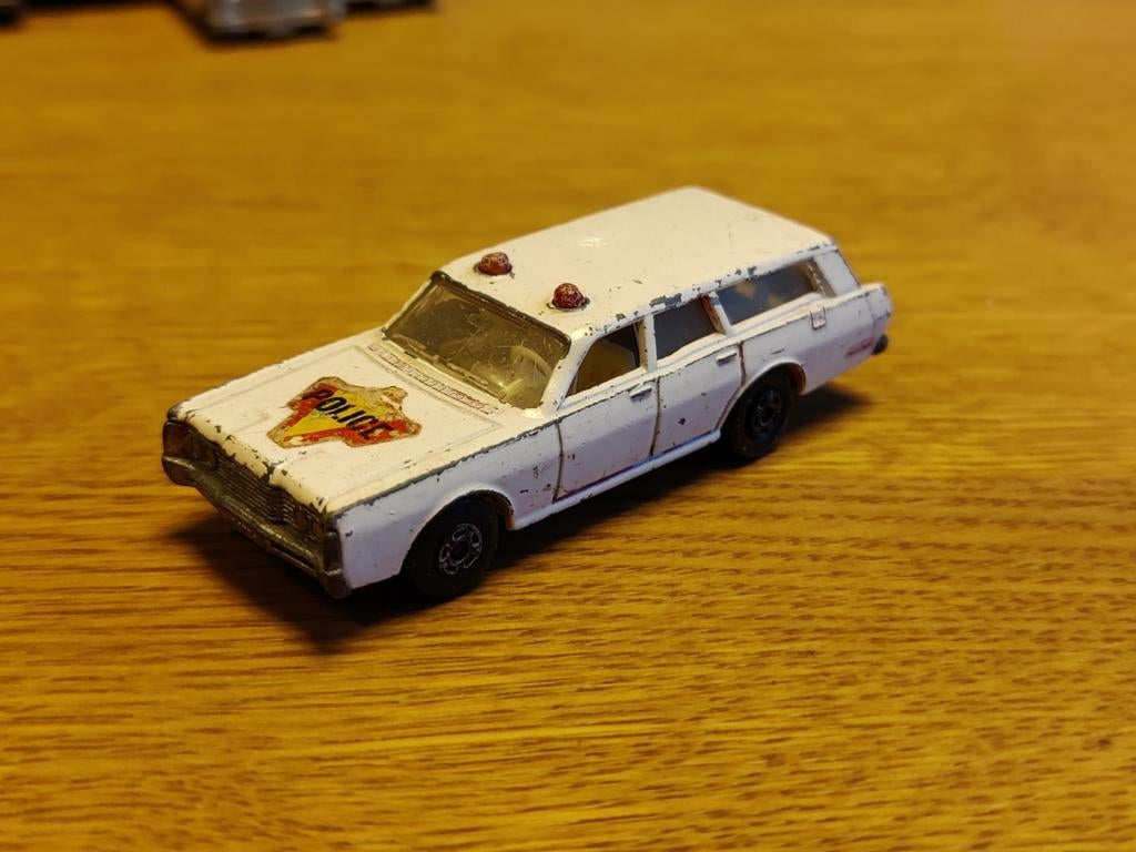 Matchbox Mercury Police Car, Ophalen of Verzenden, Zo goed als nieuw, Auto