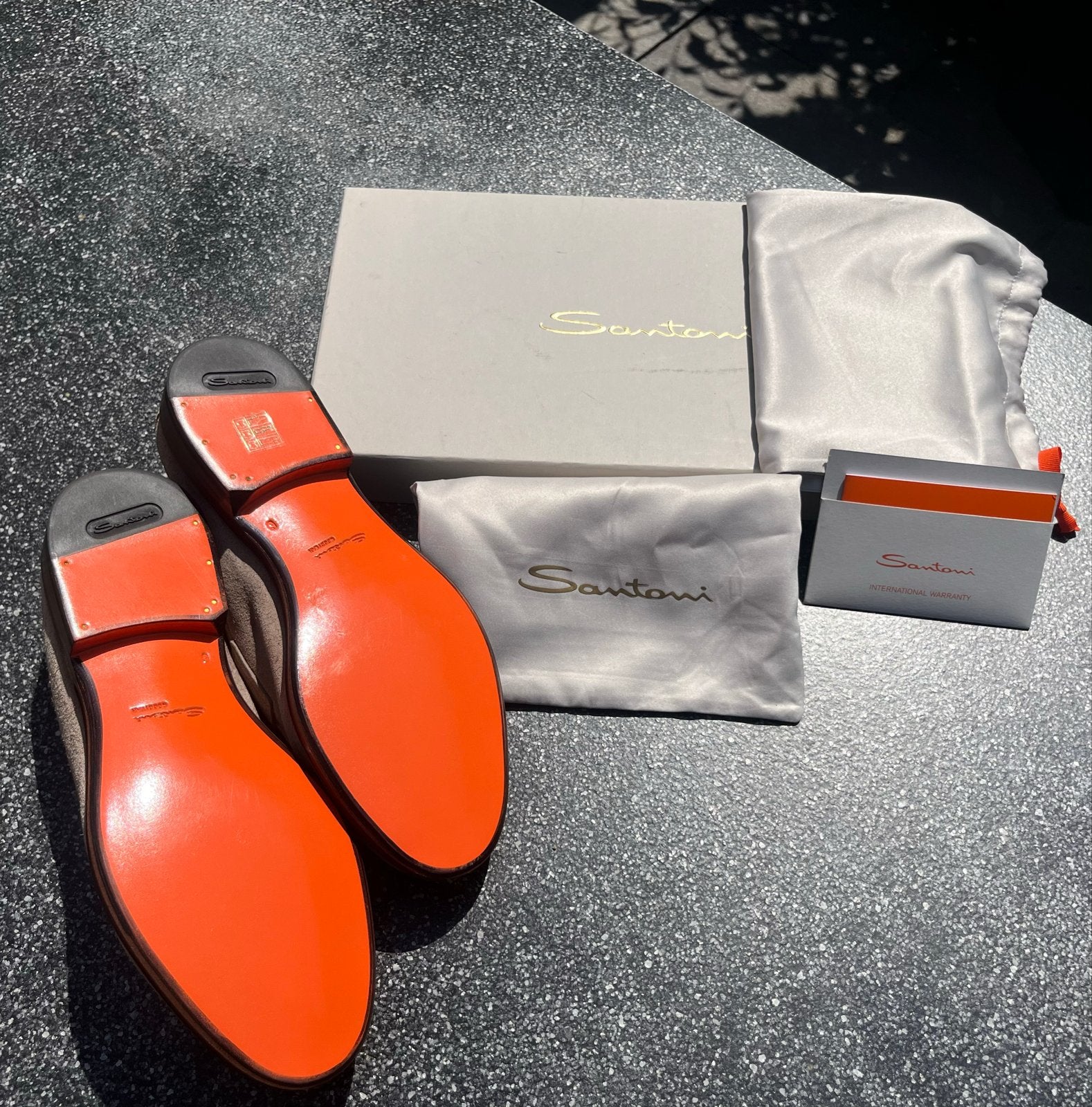 Santoni suède loafers - Nieuw - Maat 40, Ophalen of Verzenden, Nieuw, Bruin, Loafers