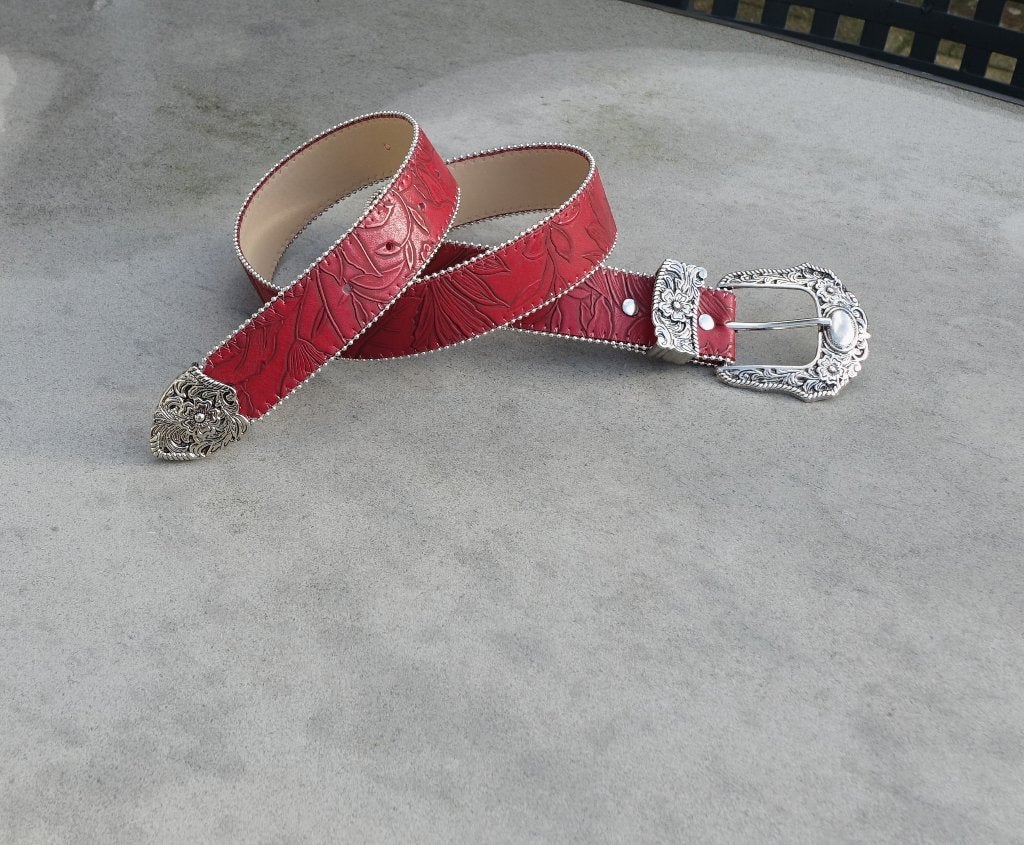 damesriem 158-2 / 95 x 3,7 cm in wijnrood - nieuw ongedragen, 3 tot 5 cm, Echt leder, Heupriem, Ophalen of Verzenden
