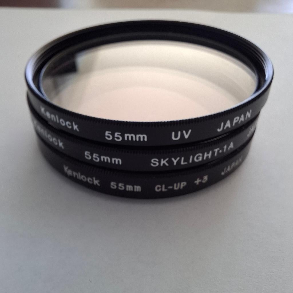 Kenlock 3 filters 55mm UV, Close Up en SKYLIGHT, Overige merken, Verzenden, Overige typen, Zo goed als nieuw