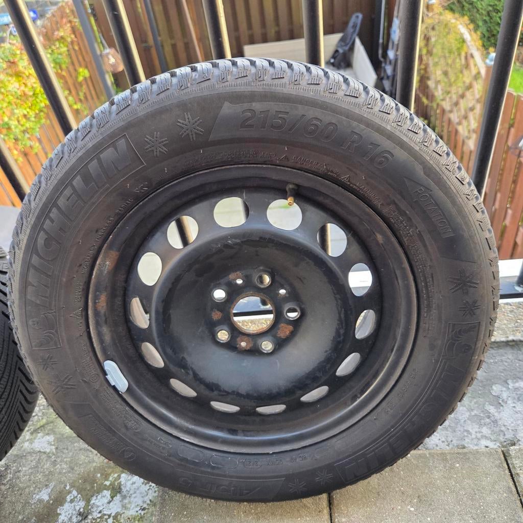 Michelin winterbanden op stalen velgen., Ophalen