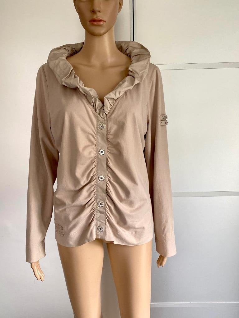 i660 Airfield maat 42=L vest jasje blazer colbert beige, Beige, Maat 42/44 (L), Ophalen of Verzenden, Zo goed als nieuw