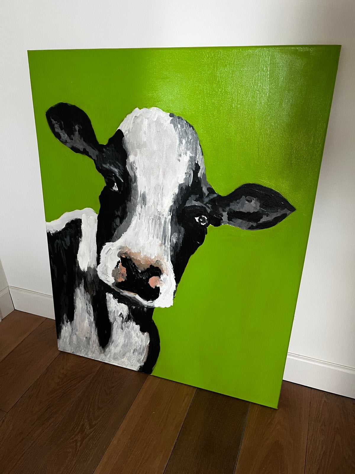 Schilderij van een koe, Ophalen, Olieverf, Dieren