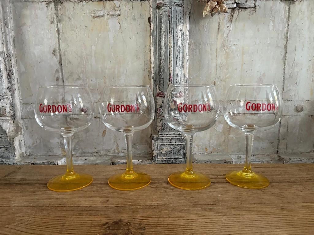 Gin tonic glazen Gordon’s Lemon Lime (geel), Verzamelen, Ophalen of Verzenden, Nieuw, Overige typen